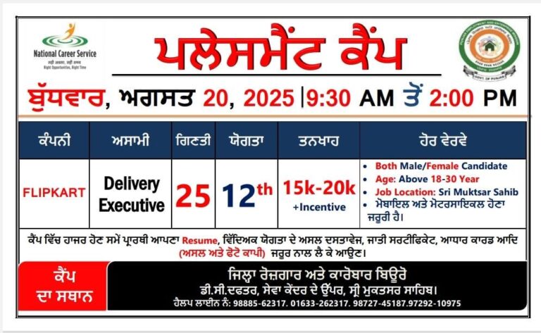 Placement Camp 20 Aug 25