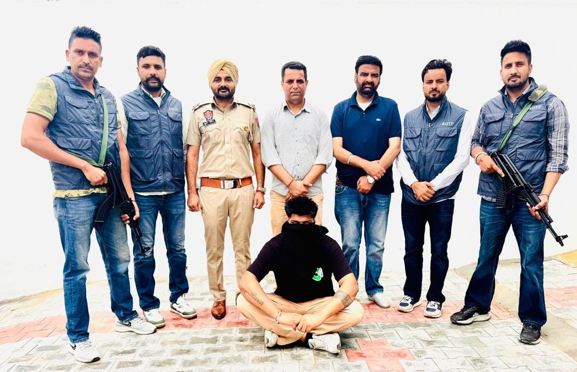 ਗੈਂਗਸਟਰ ਗੋਲਡੀ ਬਰਾੜ ਦਾ ਸਾਥੀ ਪੰਜ ਪਿਸਤੌਲਾਂ ਸਮੇਤ ਕਾਬੂ