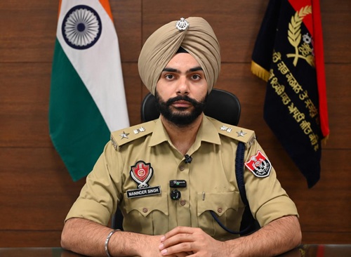 ਦੇਸ਼ ਦੇ ਪਹਿਲੇ 25 ਸਰਵੋਤਮ ਪੁਲਿਸ ਅਧਿਕਾਰੀਆਂ ਦੀ ਸੂਚੀ ਵਿੱਚ ਐੱਸ.ਐੱਸ.ਪੀ. ਰੂਪਨਗਰ ਮਨਿੰਦਰ ਸਿੰਘ ਸ਼ਾਮਿਲ