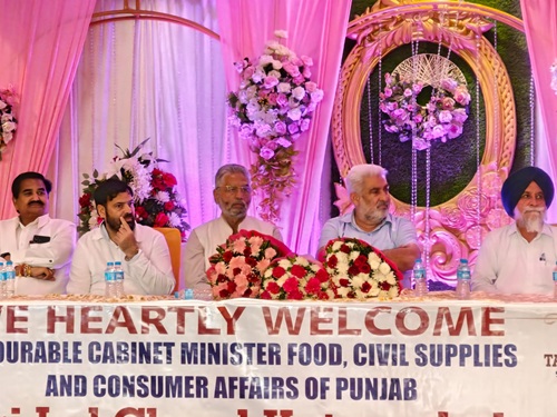 ਰਾਈਸ ਮਿਲਰਜ਼ ਦੀਆਂ ਮੰਗਾਂ ਪਹਿਲ ਦੇ ਆਧਾਰ ‘ਤੇ ਹੱਲ ਕੀਤੀਆਂ ਜਾਣਗੀਆਂ-ਕੈਬਨਿਟ ਮੰਤਰੀ ਲਾਲ ਚੰਦ ਕਟਾਰੂਚੱਕ