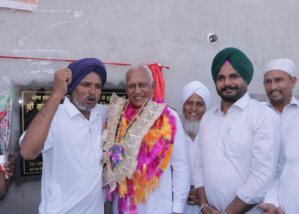 ਕੈਬਨਿਟ ਮੰਤਰੀ ਬਰਿੰਦਰ ਕੁਮਾਰ ਗੋਇਲ ਵੱਲੋਂ ਪਿੰਡ ਕਾਲੀਆਂ ਵਿਖੇ ਸ੍ਰੀ ਗੁਰੂ ਰਵਿਦਾਸ ਧਰਮਸ਼ਾਲਾ ਦਾ ਉਦਘਾਟਨ
