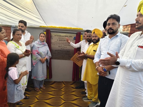 ਵਿਧਾਇਕ ਨਰਿੰਦਰ ਕੌਰ ਭਰਾਜ ਵੱਲੋਂ ਪਿੰਡ ਹਰੇੜੀ ਵਿਖੇ 166.98 ਲੱਖ ਰੁਪਏ ਦੀ ਲਾਗਤ ਵਾਲੇ ਸਿੰਚਾਈ ਪ੍ਰੋਜੈਕਟ ਦਾ ਨੀਂਹ ਪੱਥਰ