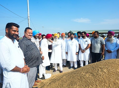 ਮੰਡੀ ਪੰਨੀਵਾਲਾ, ਆਲਮਵਾਲਾ ਅਤੇ ਮਿੱਡਾ ਵਿਖੇ ਖੇਤੀਬਾੜੀ ਮੰਤਰੀ ਖੁੱਡੀਆਂ ਵੱਲੋਂ ਕਰਵਾਈ ਗਈ ਝੋਨੇ ਦੀ ਖਰੀਦ ਦੀ ਸ਼ੁਰੂਆਤ